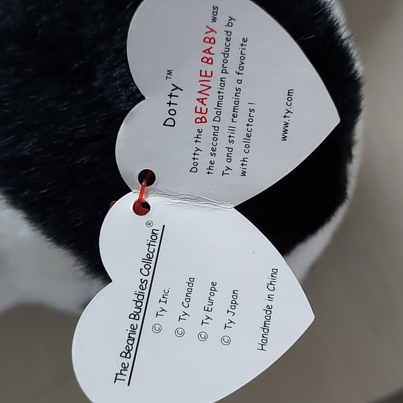 Ty Beanie Buddies DOTTY THE DALMATION Introduced In 1999 - Picture 17 of 17